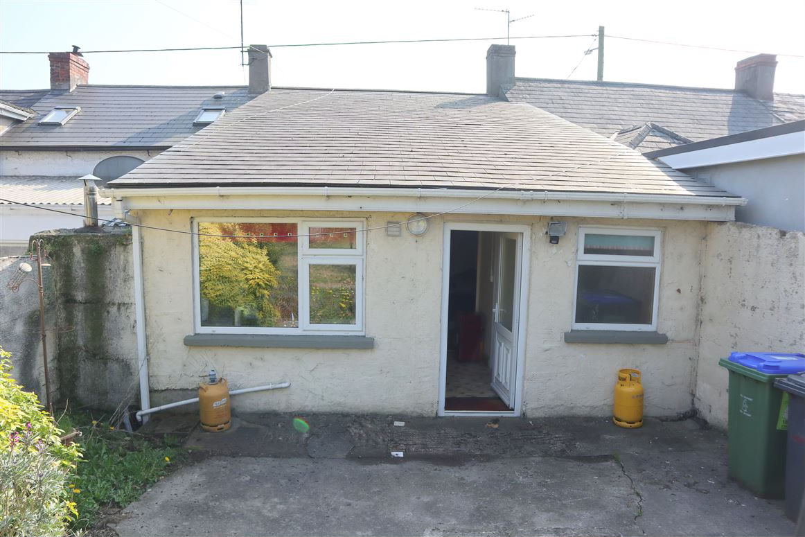 rear of the house/backyard